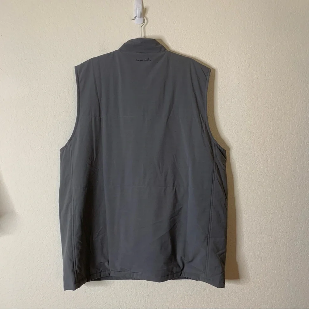 Travis Mathew Mens Heater full zip Golf vest in quiet shade gray XXXL NWT